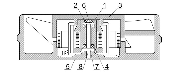 Внутреннее устройство вентилятора ВН-2