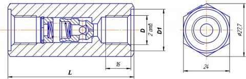 Конструктивная схема клапана