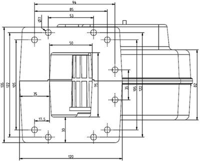 Рис.1. Габаритный чертеж блока управления KG Elektronik CS-20