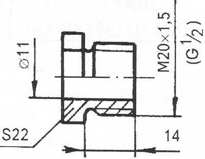 Рис.1. Чертеж 5Ц8.625.139 штуцера передвижного