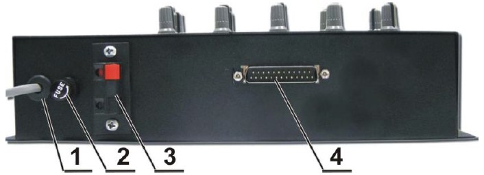 Схема верхней панели блока БС-5-4